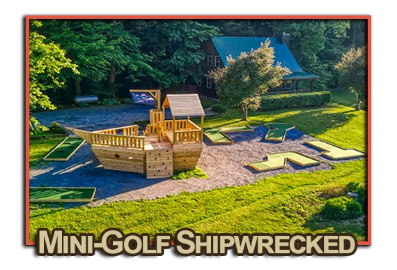 The Mini-Golf Shipwrecked cabin